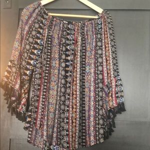 Size L bohemian style blouse